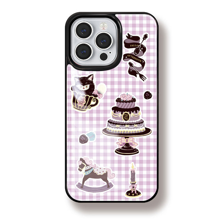手機殼|蘋果13手機殼女適用iPhone15Promax卡通華為mate60pro滴膠殼「LR0871」24.08-1