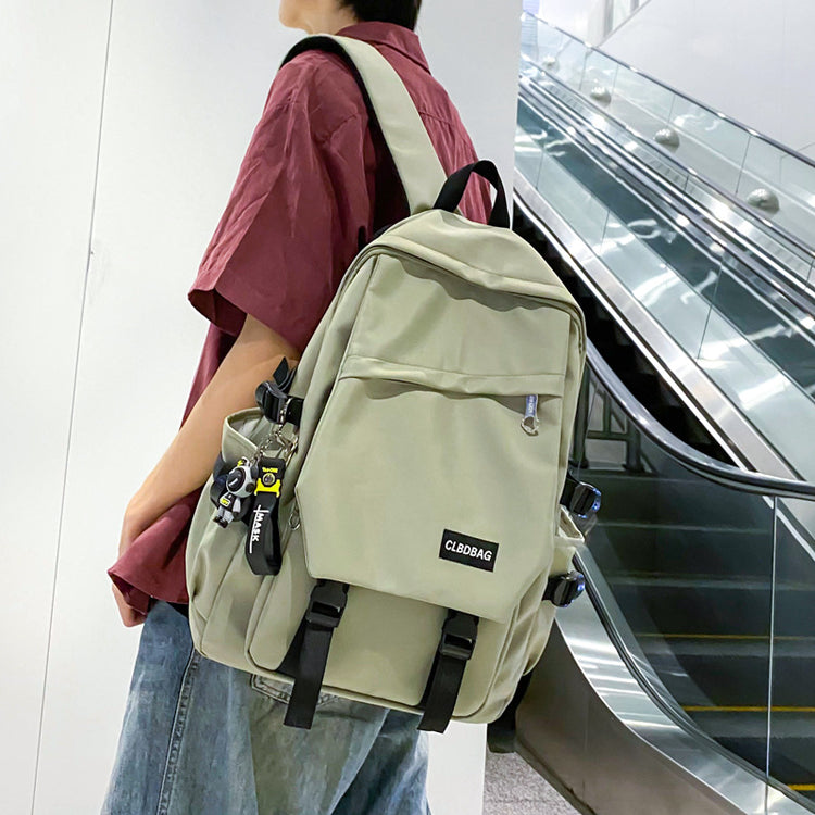 致青春|休閒雙肩包新款國中學生書包女多層套包大容量尼龍雙肩電腦包「2425-131」24.05-3