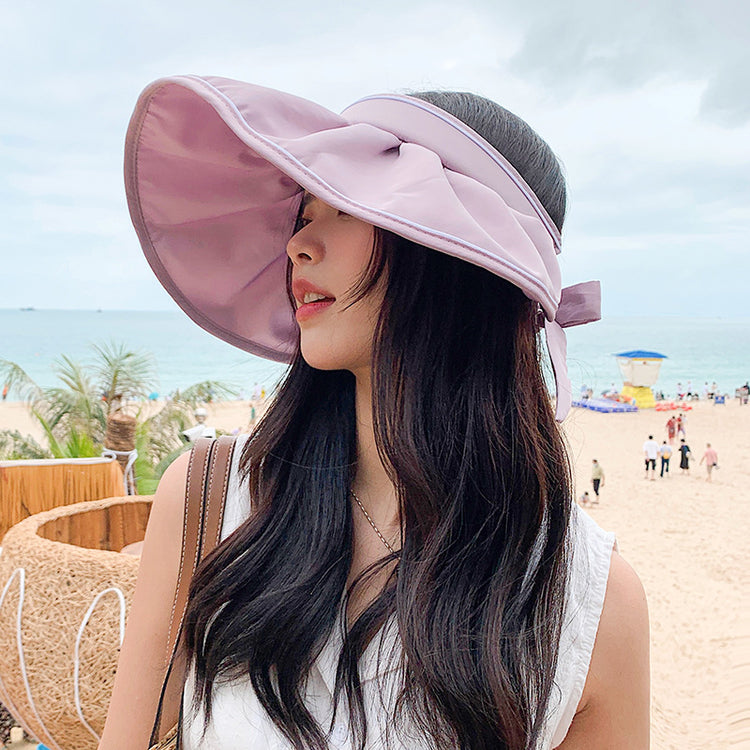 流行帽子|夏季新款防紫外線帽子女大帽檐遮陽漁夫帽戶外出遊百搭防曬太陽帽「C2031A」25.04-3