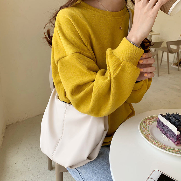 日韓流行|高級質感軟皮包包女2024新款潮時尚百搭斜挎包小眾女士單肩餃子包「9310#」24.03-2