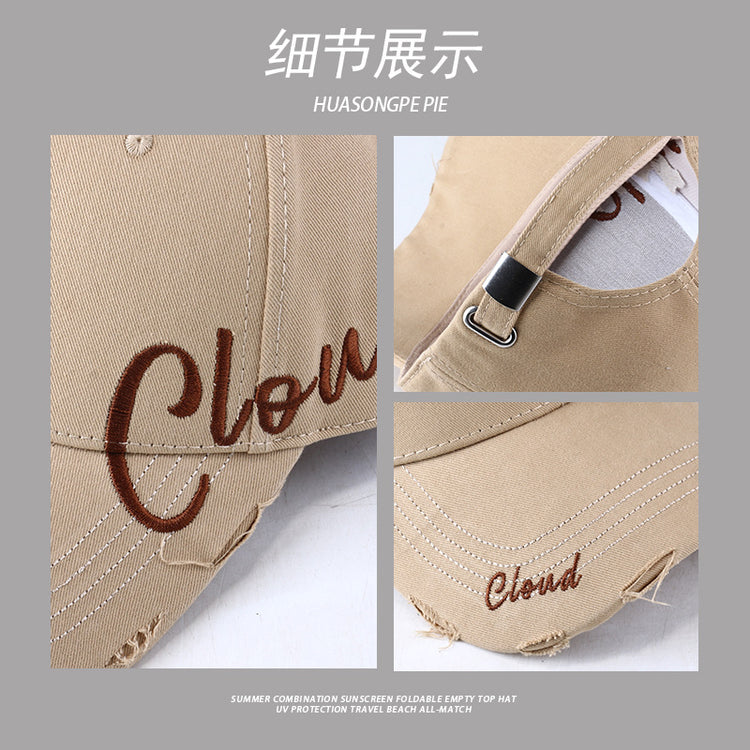 流行帽子|棒球帽女百搭浪漫休閒帽學生情侶顯臉小鴨舌帽硬頂潮流遮陽帽男「C3725」24.03-2