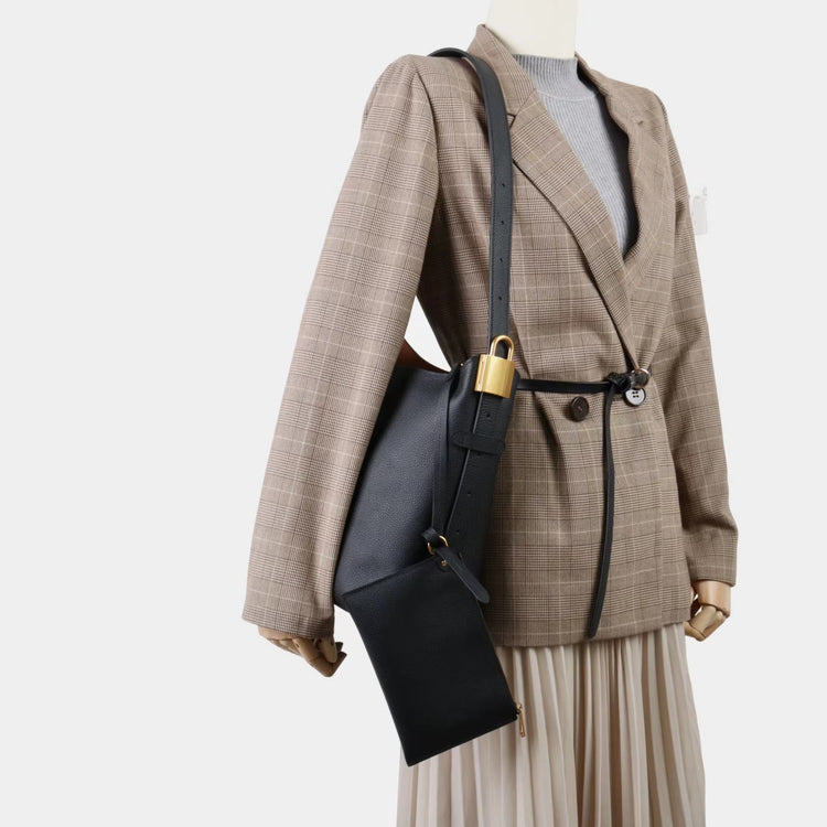 質感真皮|新款福寶頭層牛皮鎖扣hobo水桶包單肩斜背包真皮女包腋下包包「TG2503-3」25.03-3