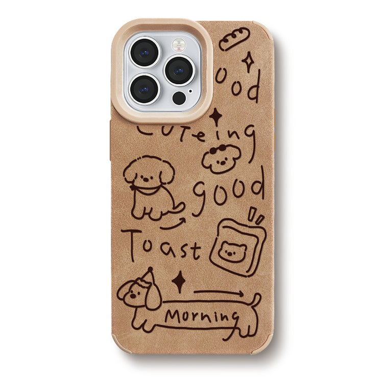 手機殼|iPhone15Promax14貼皮殼蘋果16手機殼適用13Pro保護套12/11「LR1238」24.12-3