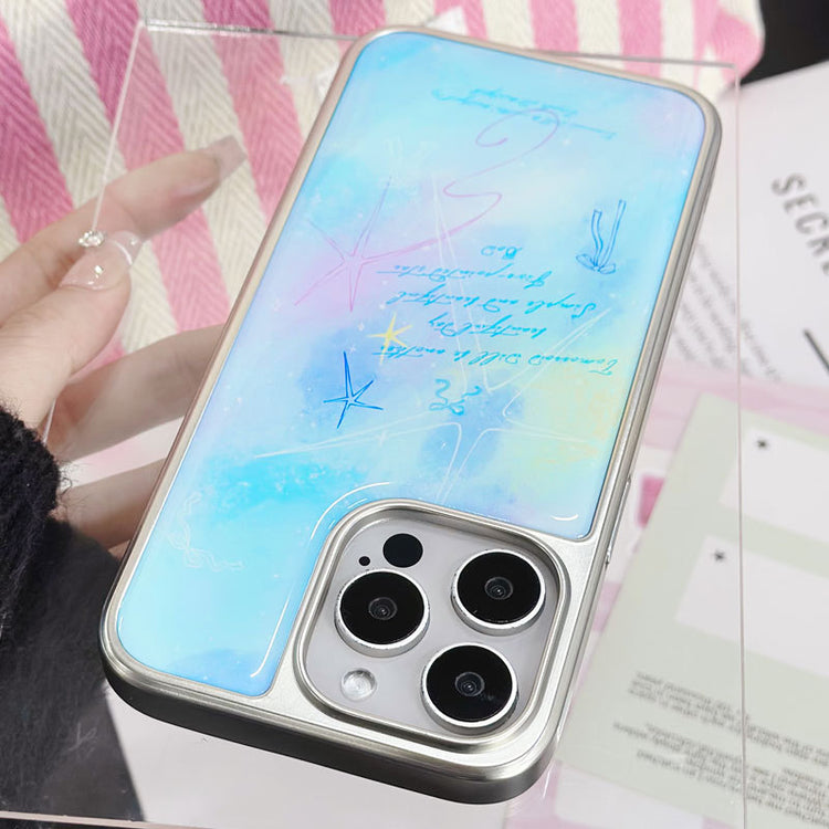 手機殼|14pro電鍍銀邊滴膠蘋果16手機殼15適用iPhone13Proma小米14「LR1512」25.03-4