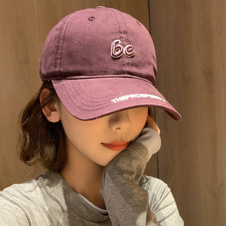流行帽子|韓版棒球帽春夏時尚字母刺繡鴨舌帽百搭學生顯臉小戶外遮陽防曬帽「C4887」24.12-5