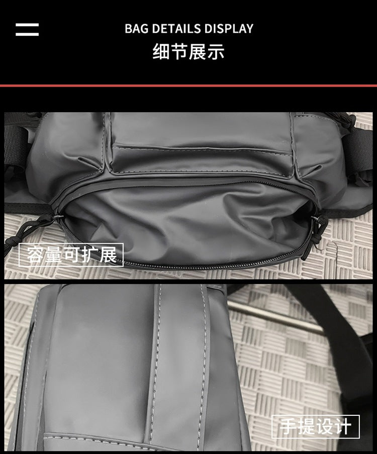 致青春 | 胸包潮流時尚腰包跨境新款斜挎包男通勤單肩胸包戶外運動款腰包「505-123」24.06-2