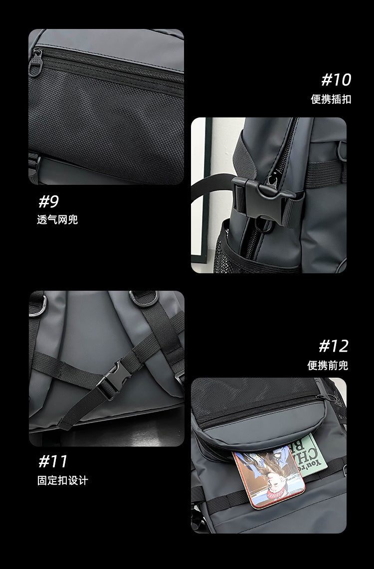 致青春|時尚休閒簡約潮流大容量背包男女通用新外出高顏值雙肩包「9656-290-4」24.04-3