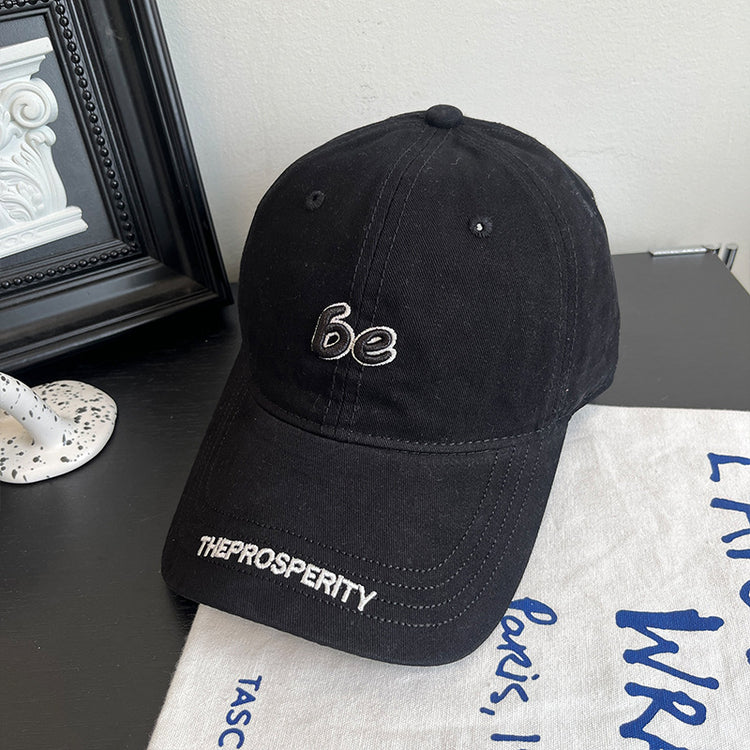 流行帽子|韓版棒球帽春夏時尚字母刺繡鴨舌帽百搭學生顯臉小戶外遮陽防曬帽「C4887」24.12-5