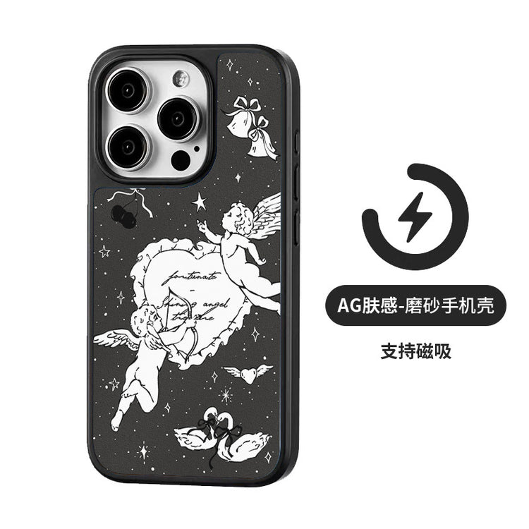 手機殼|蘋果16手機殼14pro適用13/12Promax磁吸AG磨砂碳纖紋iPhone15「LR1375」25.04-2