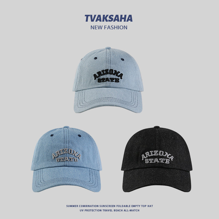 流行帽子|牛仔棒球帽夏季時尚百搭鴨舌帽潮流ins韓系戶外防紫外線太陽帽男「C4112」24.07-3