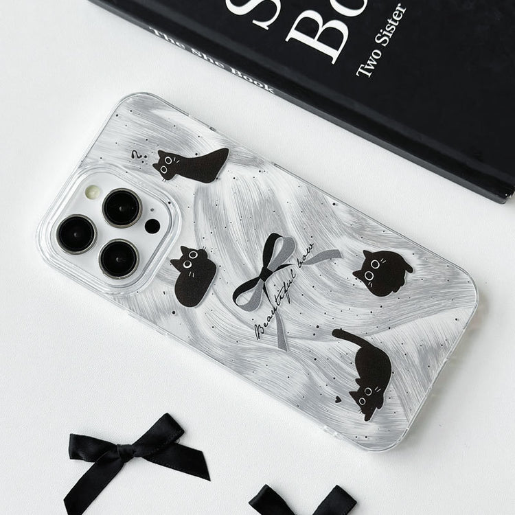 手機殼|蘋果15手機殼大孔透明iPhone14Promax適用12/13Pro羽紗11「LR0512」24.07