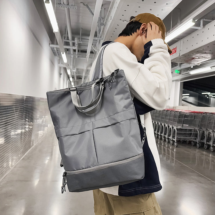 致青春|雙肩包男女款潮酷時尚手拎包簡約百搭通勤背包大容量防潑水旅行包「8339-125」24.12-5