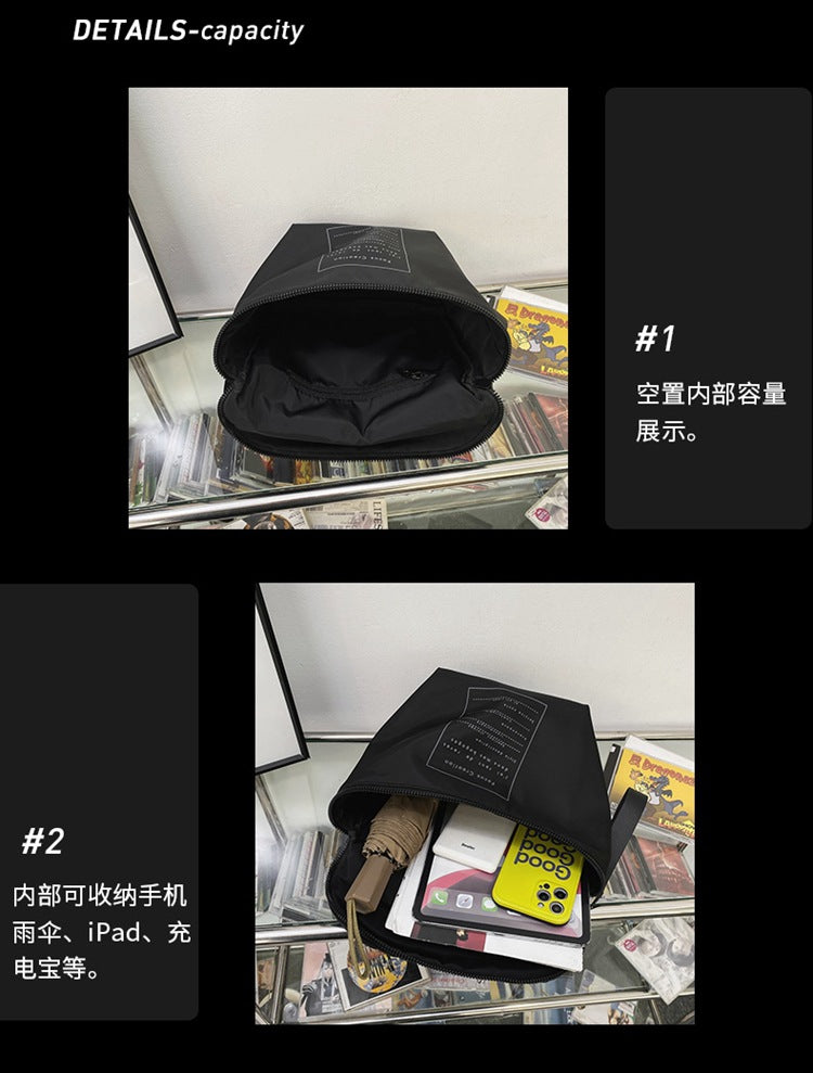 致青春|工裝包2025新款牛津布斜背包女百搭ins運動大容量單肩包網紅布包「8812-118」25.01-1