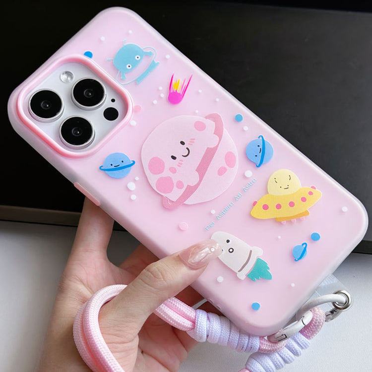 手機殼|蘋果16pro手機殼iPhone15max適用12卡通11膚感果凍14/13手繩「WL0296」25.01-2
