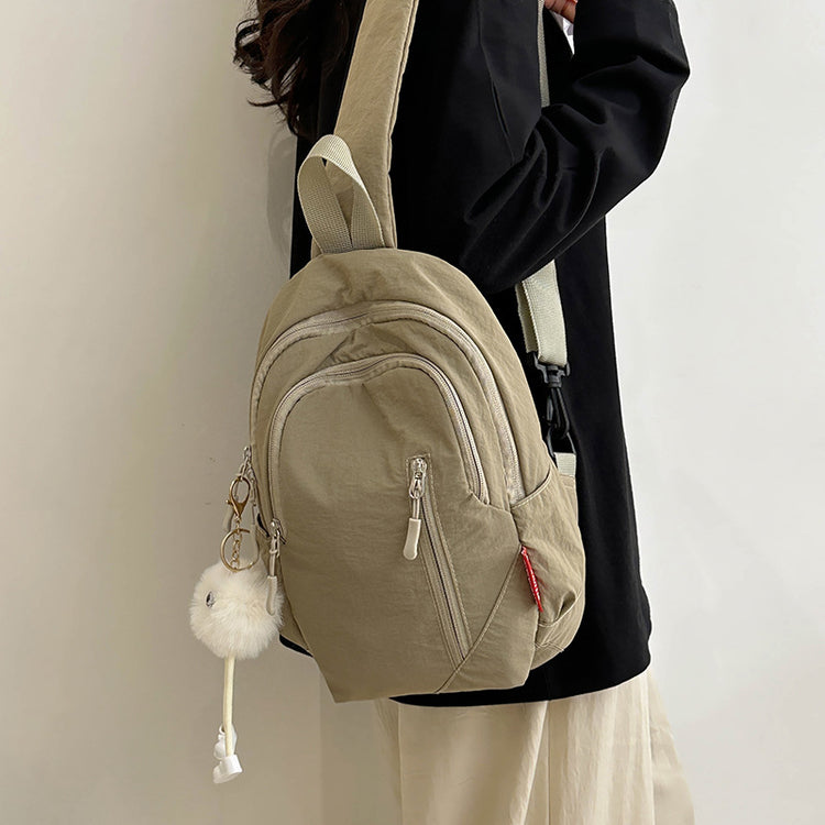 致青春|工裝風簡約單肩包2025跨國新款休閒ins男背包純色百搭斜背包批發「0997-122」25.03-4