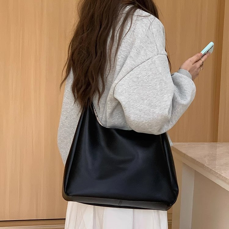 日韓流行 | 托特包包女2025新款大容量時尚質感單肩腋下包休閒百搭通勤斜挎包「9565#」25.04-2