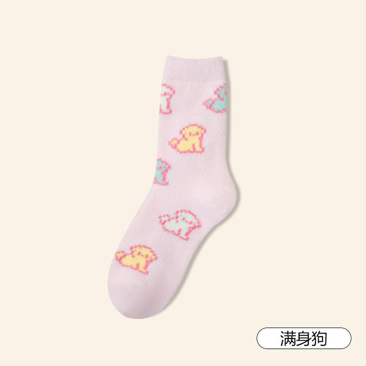 女襪|秋冬襪子女加絨加厚蓄熱鎖溫澳絨襪軟糯舒適親膚彈力諸暨襪子批發「DMS24084」24.12-5