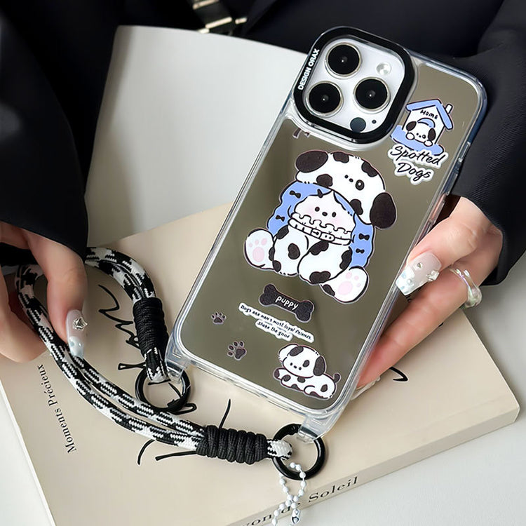 手機殼|蘋果15手機殼iPhone14pro適用12/11掛繩鏡面殼13promax「LR0848」24.07