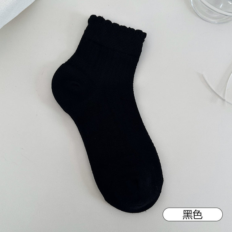 女襪|夏季薄款襪子女鏤空網眼透氣親膚舒適短襪棉質吸汗襪子批發「AM2425」25.04-5
