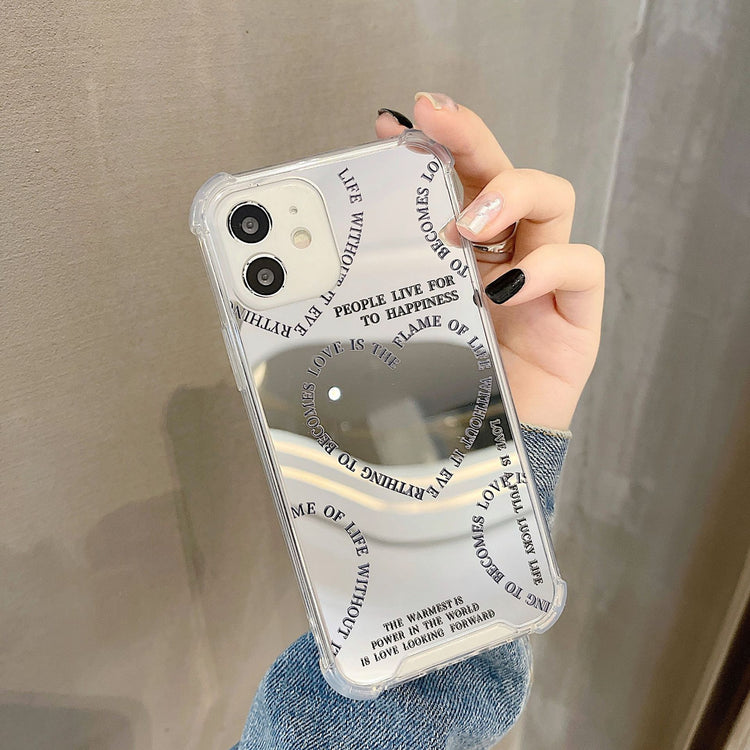 手機殼|華為手機殼mate60Pro愛心15適用14蘋果16pro手機殼iphone16鏡面殼「BQ1875」24.11-2