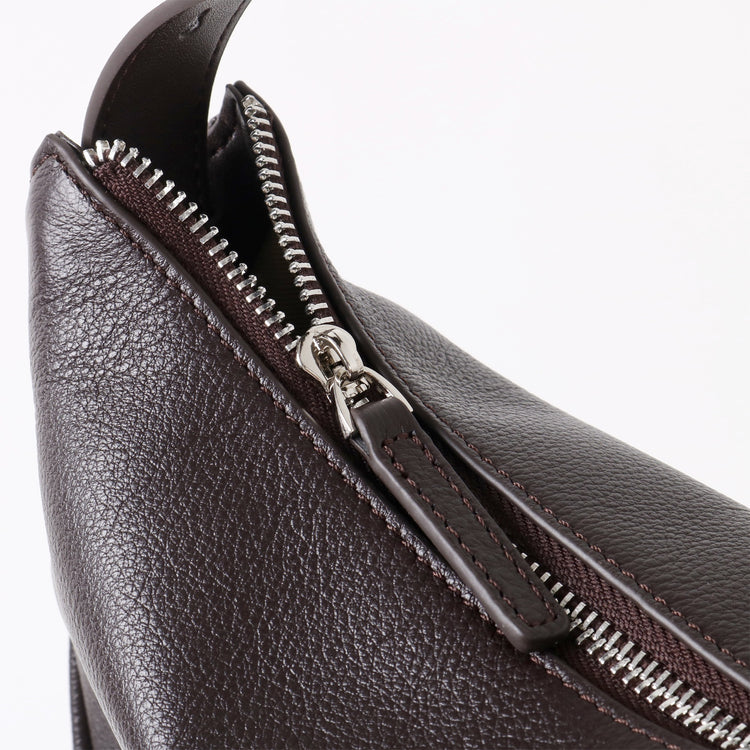 質感真皮|2025新款小眾休閒百搭頭層粒面小牛皮腋下韓版半月包柔軟牛皮斜挎「7031」25.06-3