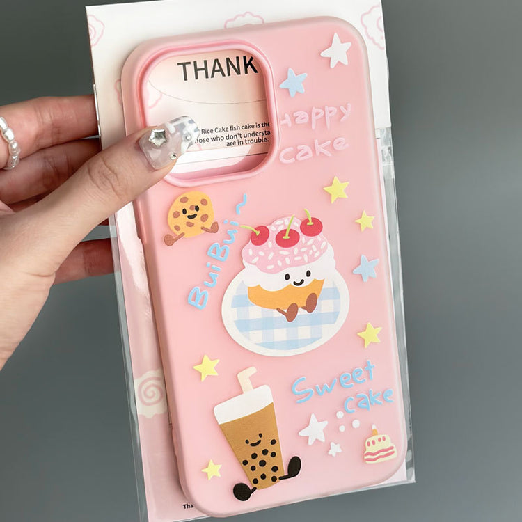 手機殼|蘋果16手機殼iPhone14promax膚感果凍15pro適用12卡通11手繩「WL0284」24.11-1