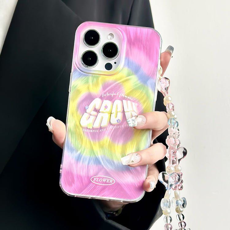 手機殼|iPhone15羽紗手機殼女蘋果14/13promax手鍊11適用12大孔透明「LR0923」24.07