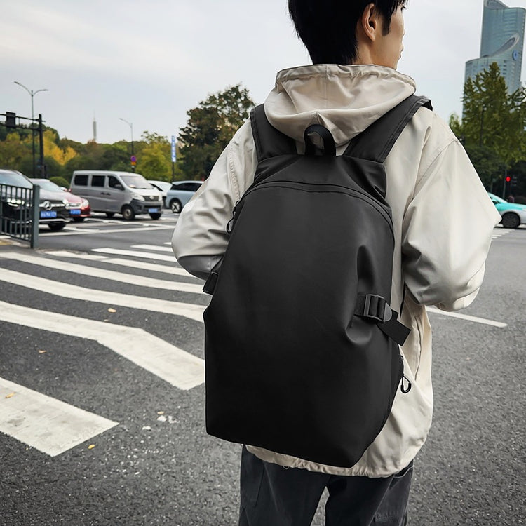 致青春|雙肩包男士大容量時尚潮流百搭背包原創潮牌純色國高中大學生書包「796-136」25.04-1