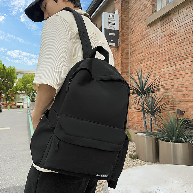 致青春|韓版ins大容量校園簡約時尚純色書包女大學生國中高中生雙肩背包「6062-128」25.07-4