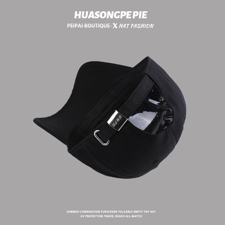 流行帽子|韓版鴨舌帽女2024年春夏新款學生情侶棒球帽顯臉小防曬帽遮陽帽男「C3624」24.02-1