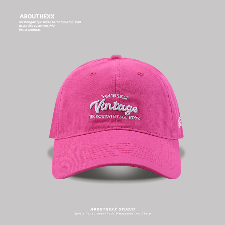 流行帽子|韓版小清新字母棒球帽女春夏百搭寬帽檐顯臉小遮陽鴨舌帽子學生潮「C5067」25.03-4