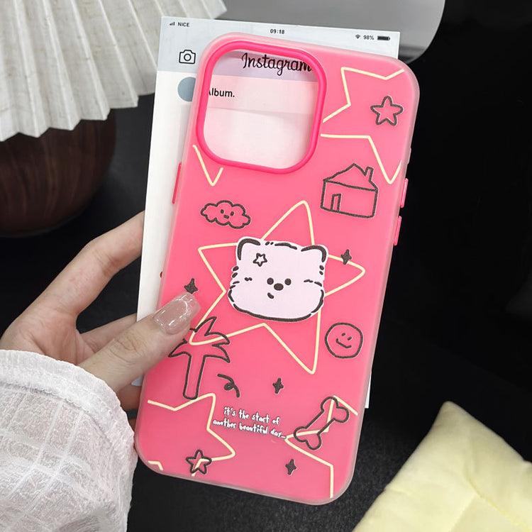 手機殼|蘋果15手機殼iPhone16卡通13膚感果凍14適用12二合一11promax「LR1750」25.07-4