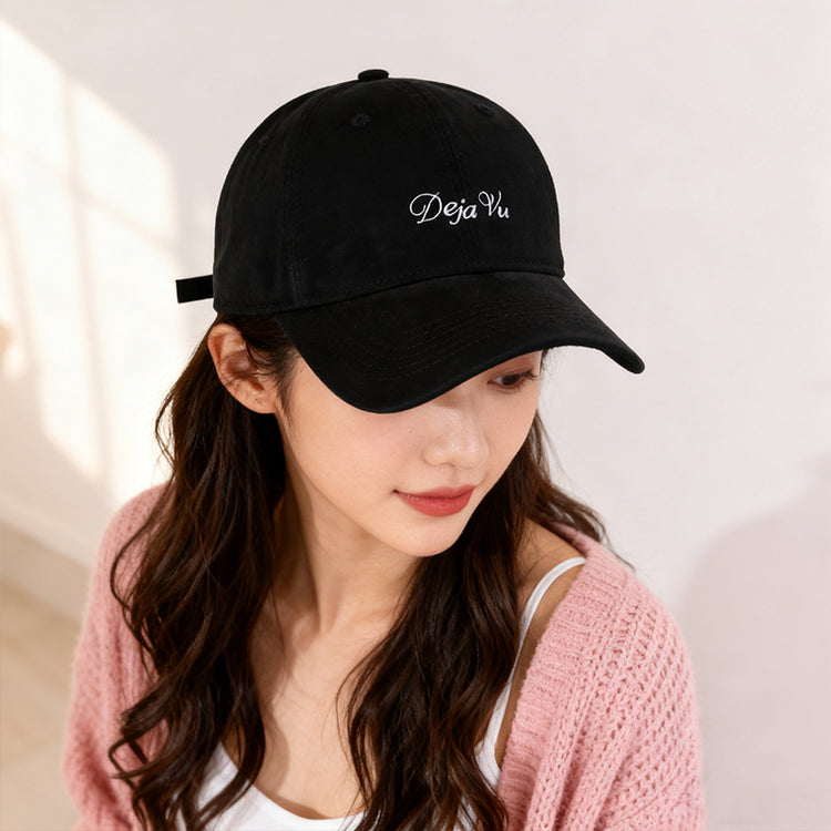 流行帽子|帽子女2025新款加大加深鴨舌帽學生情侶顯臉小寬帽檐大頭圍棒球帽「C5875」25.12-1