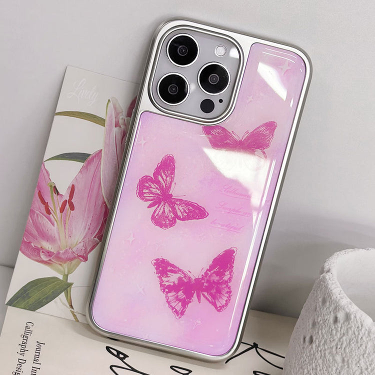 手機殼|iPhone14pro蘋果16手機殼15適用電鍍銀邊滴膠13Proma小米14「LR1440」25.03-4