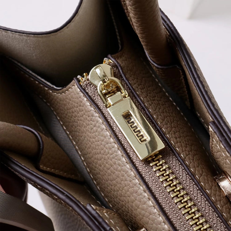 質感真皮|2025春夏新款手提包女士大容量質感單肩包簡約通勤斜背包小眾設計「OS793」25.05-2