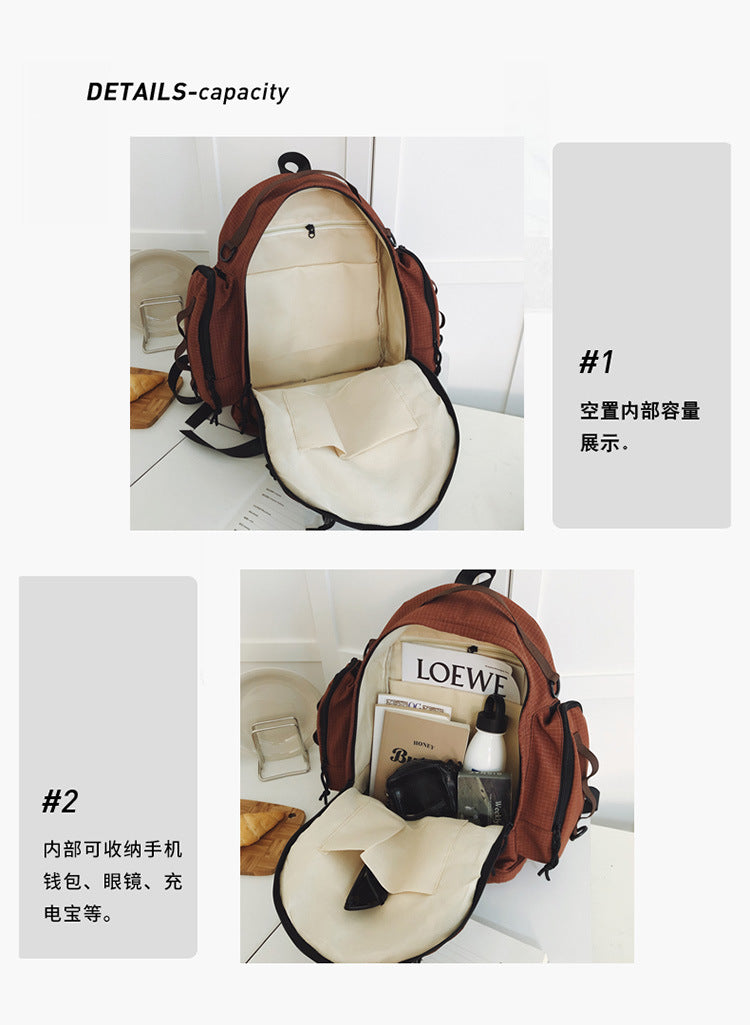 致青春|小眾高中生旅遊輕便背包 大容量運動戶外登山雙肩包女學生書包「8241-136」25.08-4