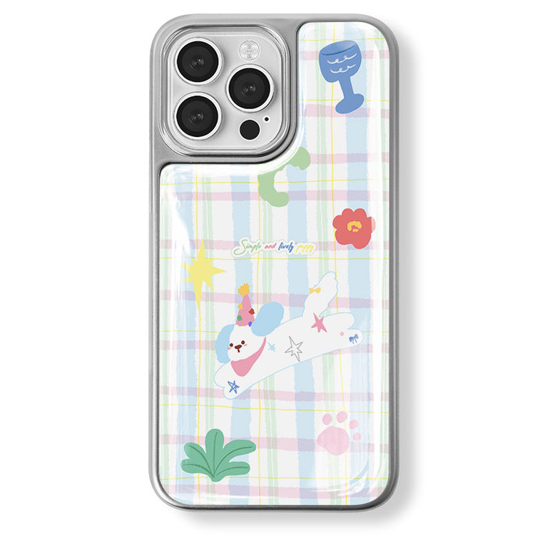 手機殼|iPhone14電鍍銀邊滴膠13蘋果16Pro手機殼批發15適用小米15PRO「LR1638」25.05-1