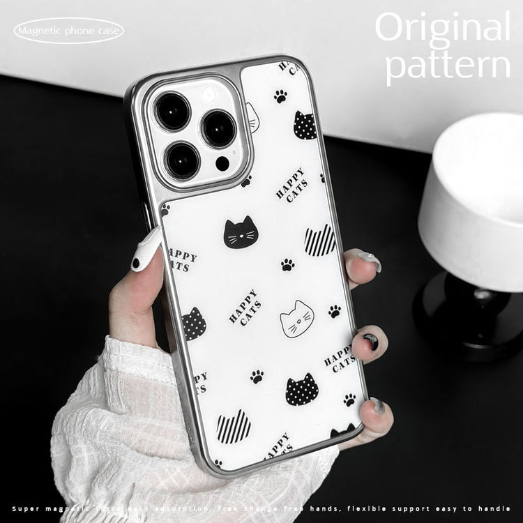 手機殼|蘋果17手機殼ins風16適用iPhone15Promax磁吸AG磨砂殼華為p80「LR2204」25.09-4