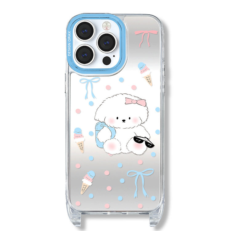 手機殼|蘋果15手機殼iPhone14/13promax適用12pro掛繩鏡面殼11夏天「WL0035」24.07