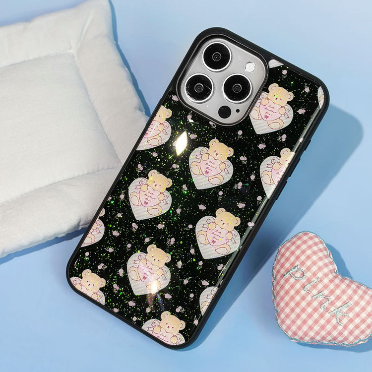 手機殼|蘋果16手機殼iPhone12適用14promax保護套13閃粉滴膠殼15Pro「LR1394」25.04-4