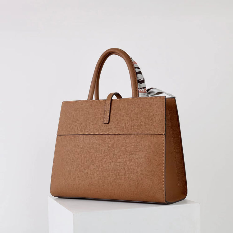 質感真皮|2025春夏新款手提包女士大容量質感單肩包簡約通勤斜背包小眾設計「OS793」25.05-2