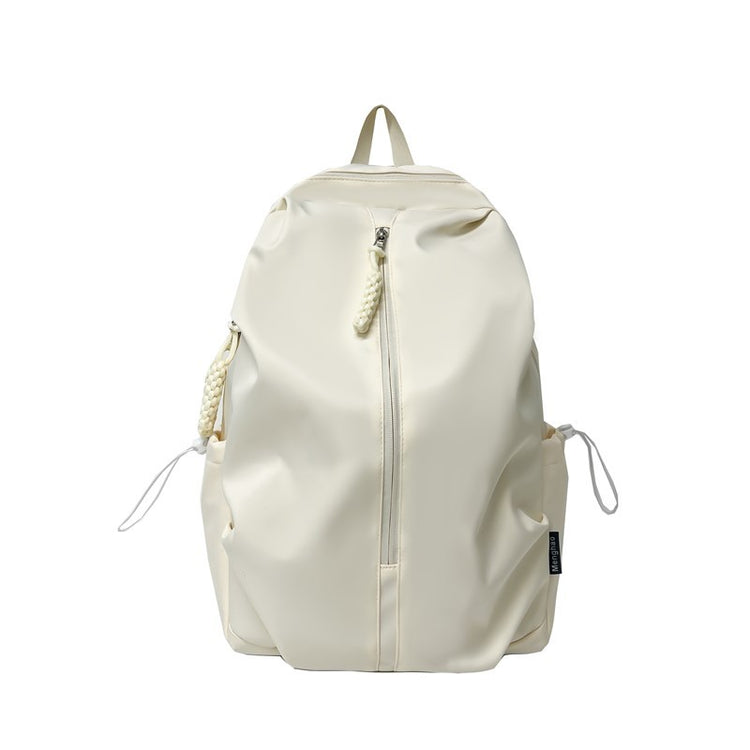 致青春|簡約雙肩包女大容量高顏值背包休閒旅行電腦包純色質感學生書包「2405-126」25.02-3