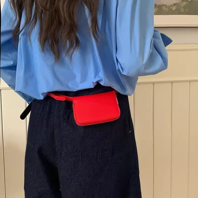 日韓流行|韓國小眾設計 時尚新款onuk同款多色時髦搭配小卡包腰包斜挎包「9361#」24.05-1