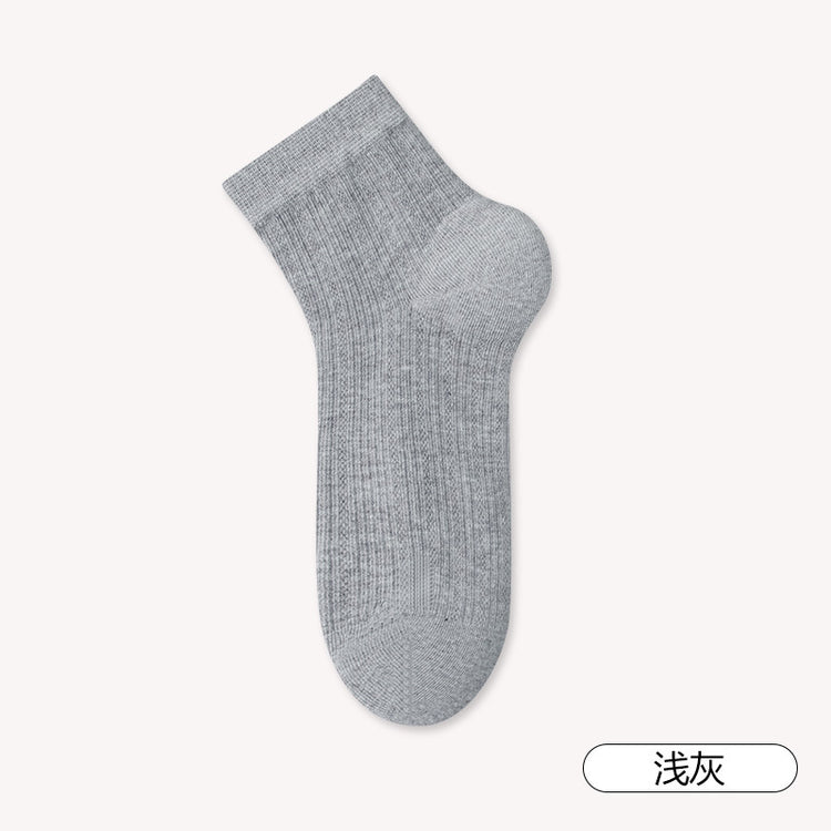 女襪|白色襪子女棉質耐磨抗起球彈力無骨短襪吸汗網眼透氣襪子批發「MI25813」25.05-2
