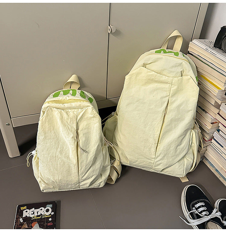 致青春|簡約百搭雙肩包輕便休閒旅行大容量戶外背包初高中生學生書包「125-130」25.07-5