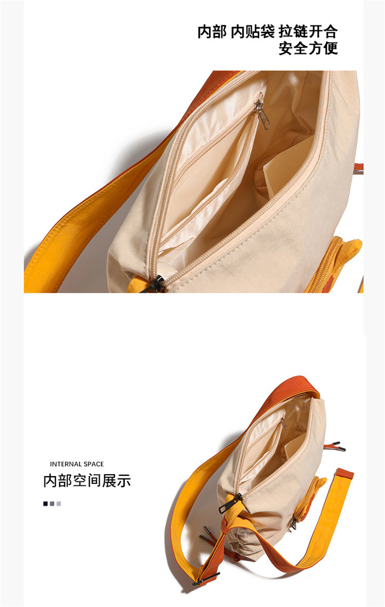 致青春|可愛貓咪斜背包卡通休閒韓版輕便小背包大容量設計感通勤單肩包「909-123」25.06-2