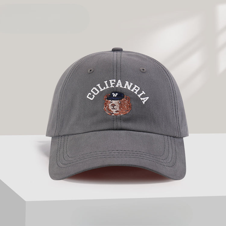 流行帽子|美式刺繡顯臉小小眾帽子女字母鴨舌帽百搭棒球帽情侶防曬遮陽帽男「C5261」25.05-2