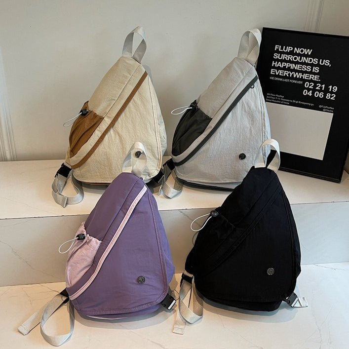 致青春|休閒胸包女輕便大容量騎乘運動背包高顏值戶外通勤斜背包「2560-123」25.09-3