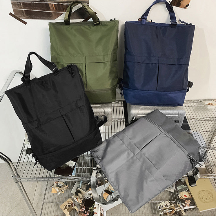 致青春|雙肩包男女款潮酷時尚手拎包簡約百搭通勤背包大容量防潑水旅行包「8339-125」24.12-5