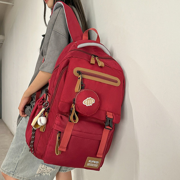 致青春|書包男大學生日系休閒旅行雙肩包輕便百搭大容量初高中生電腦背包「9050-138」25.09-4